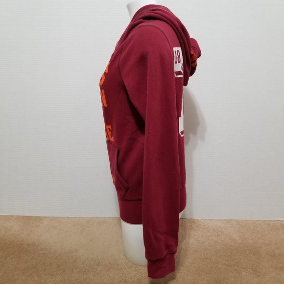 Victoria's Secret PINK hoodie Large Virginia Tech graphic collegiate zip up VT - Picture 2 of 16